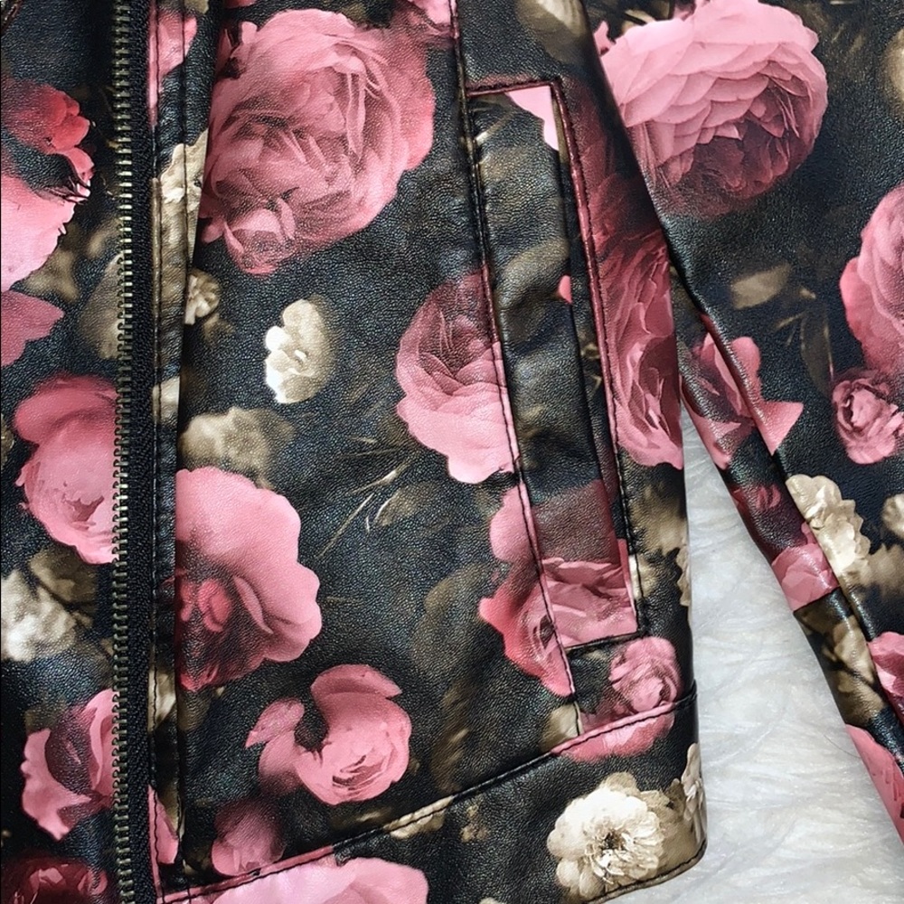 Flower Pleather Jacket - image 6